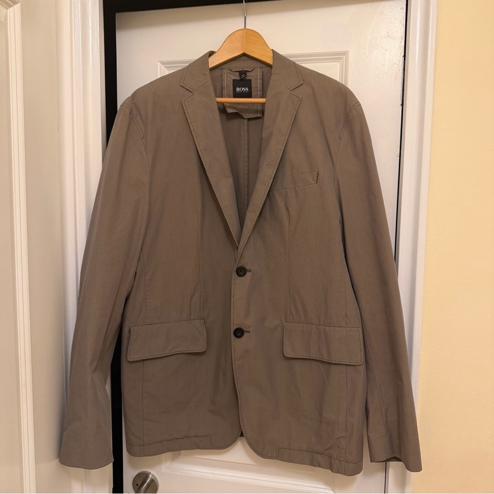 Hugo Boss Striped Cotton Jacket